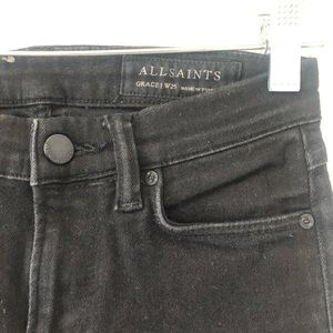 ALL SAINTS Grace sz 25 high rise black skinny jean